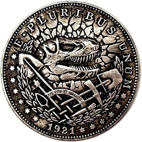 1921 Американски Пират Динозавър Антични Старата Медна Сребърна Монета Копие Украса За Събиране На Подаръци