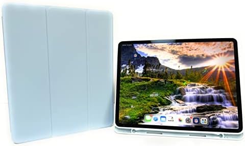 Безжична система Diamond Star, Съвместима с кожен калъф iPad Pro 12.9 6-то поколение (тъмно синьо)
