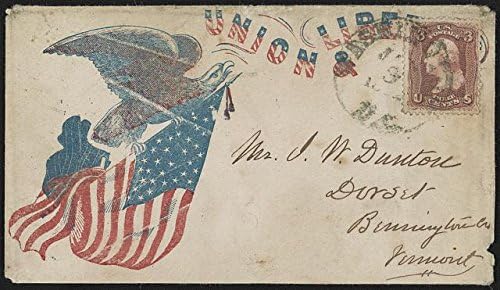 Исторически находки Снимка: Снимка Плик времето на Гражданската война, Орел, Американски флаг, Нокти Съюз и