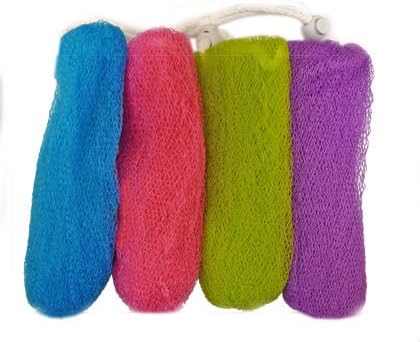 Ексфолиращ мрежест торбичка за сапун Aquasentials (4pk) (Различни цветове)