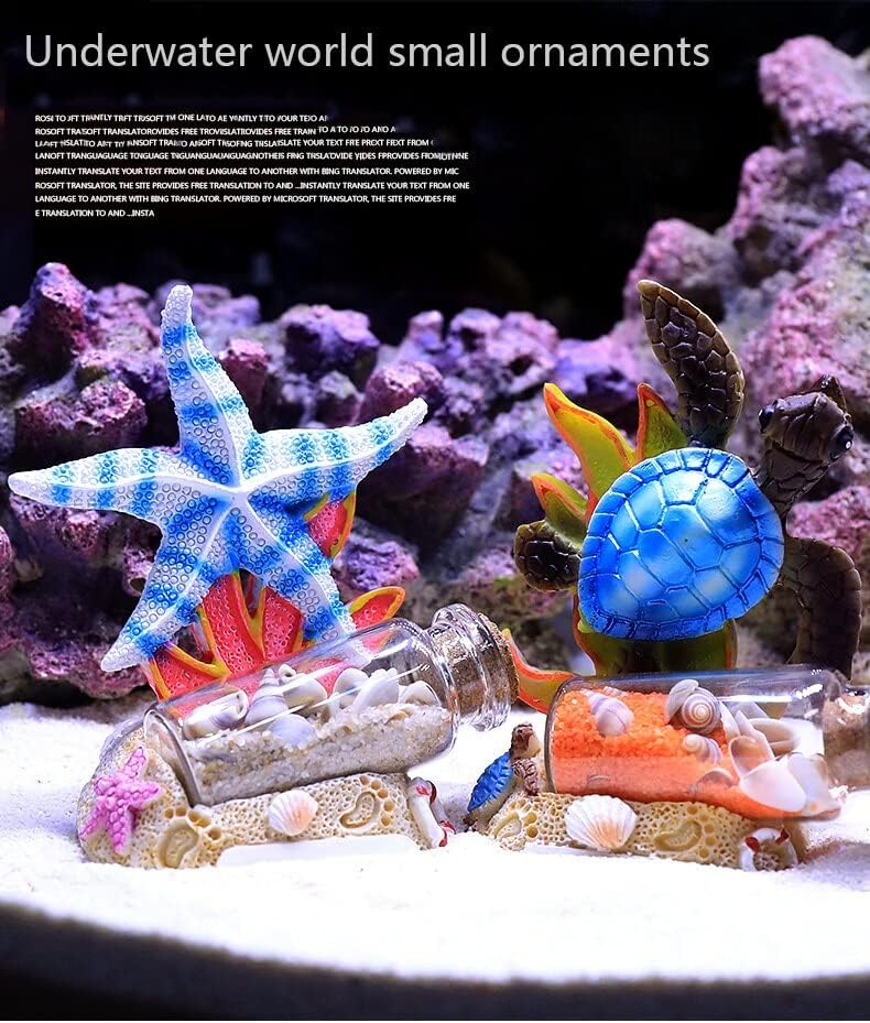 BATRC SYXYSM Украса за аквариум Мультяшное Украса за Гмуркане аквариум За риби и скариди, на Кукла-играчка (Цвят: