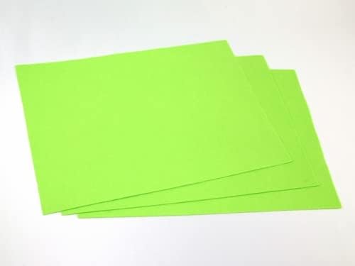 Однотонная акрилна филцови тъкани 9 x 12 правоъгълна зелените Zest Green - на лист