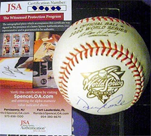 Autograph Warehouse 639292 Дейвид Коун с Автограф Футболист на Световните серии 2000 - Удостоверяване на JSA