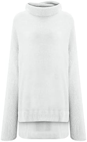 Navy,Gray,White Suéter cuello de alto de invierno para mujer Suéter de punto de кабел против manga de murciélago