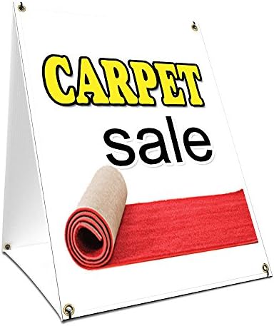 Табела за продажба на килими на тротоара под формата на рамка с графика На всяка страна | печат Размер 24 X