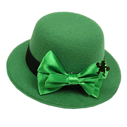 Зелената шапка на Деня на Св. Патрик, шнола за коса с клеверным лък, аксесоари за коса, родословни ZFJ29 (шапка