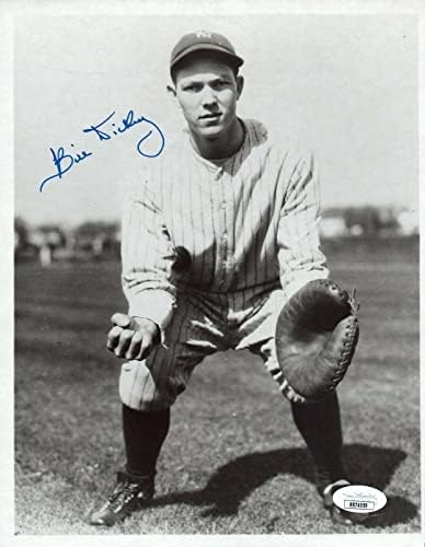 Бейзболен клуб Бил Дики ХОФА е Подписал снимка с размер 8x10 с JSA COA - Снимки на MLB с автограф