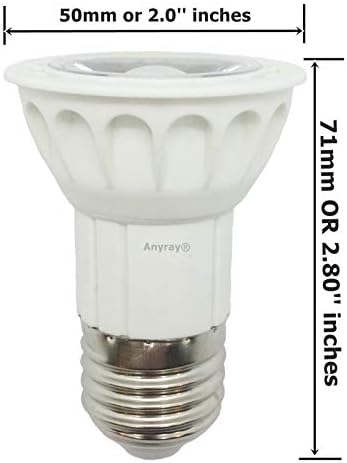 Led лампа Anyray JDR В 120 - Зелено - 5 W = (подмяна на халогенни 50 W) E26 / E27 със средна основа В 130