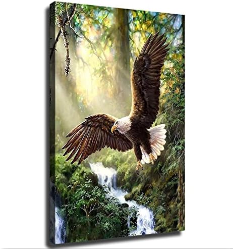 Белоглав Орел Стенно Изкуство Горски Птици се Изправи крилата Плакати Модерни Щампи Картини на Стенно Изкуство