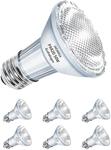 Лампа Jaenmsa 50 W Par20, (6 бр.) Халогенна Прожекторная лампа FL25 120 В, Лампа с регулируем рефлектор Par20/FL