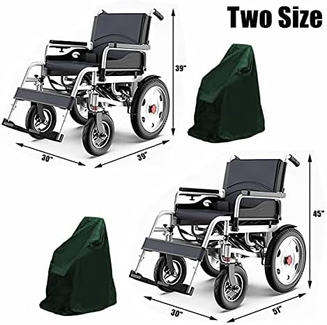 Калъф за инвалидна количка с електрически люк за възрастните хора - Водоустойчив 210D Тежкотоварни Мобилен Скутер