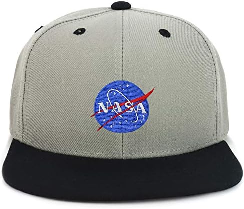 2-Тонная бейзболна шапка Armycrew Youth's Small НАСА с нашивкой на емблемата с Плосък козирка възстановяване