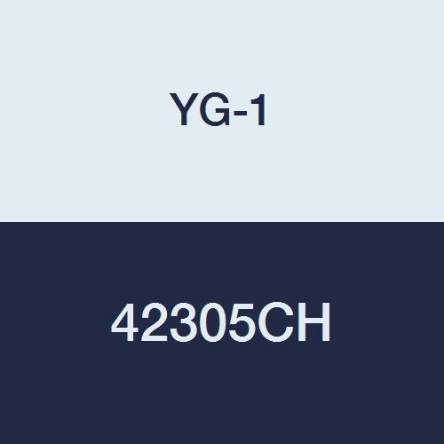 Бележка fresa YG-1 42305CH HSSCo8 с отточна фитил, 2 Канала, по-голяма дължина, С твърдо покритие, Дължина 3-5