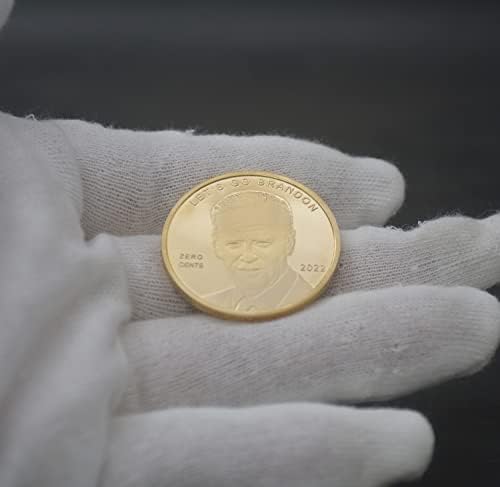 Монета Новост Джо Байдън с Нулеви цента 2022 г. - Let ' s GO Brandon FJB Coin