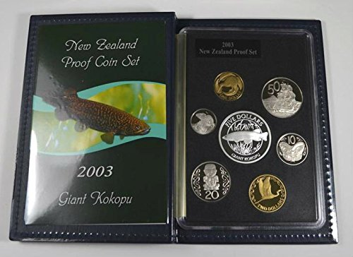 Годишен набор от Пробни монети Нова Зеландия 2003 г. - Гигантски Кокопу Без лечение