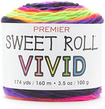 Ярки, Шарени, неонового Цветове прежди Premier Sweet Roll 2100-06 С електрически