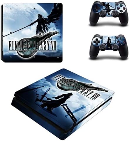 LTHTX Final Fantasy XII Римейк FF7 7 Тънък Стикер за PS4, за конзолата PlayStation 4 и контролери Тънък Стикер-винетка