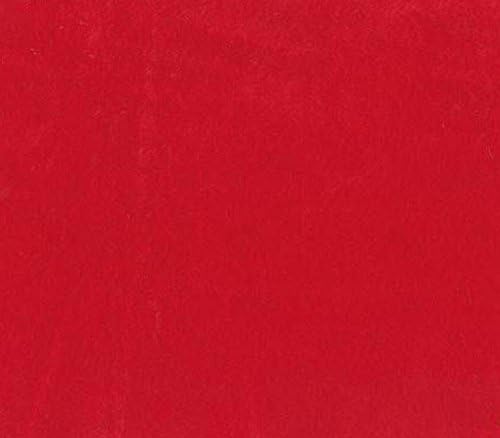 Плат Velboa от изкуствена однотонного кожа червен на цвят / ширина 60 см /Продава се в насипно състояние