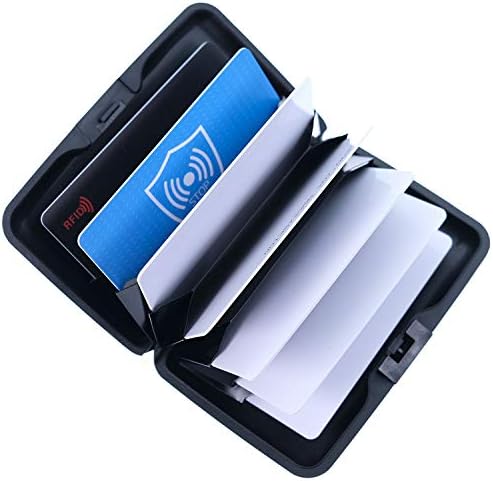 RFID блокиране на притежателя за кредитни карти, алуминиев държач за карти, метален в чантата си за визитки,