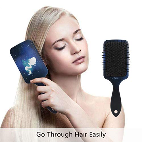 Четка за коса на въздушна възглавница Vipsk, Пластмасов за Боядисана Aquarius, Подходящ за добър масаж и Антистатични