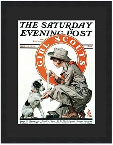 Рамка за списание CountryArtHouse Saturday Evening Post - UV акрил, подложка и черен мат - подходящ за списания