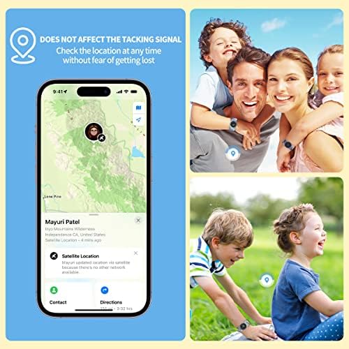 Airtag Гривна за Деца, 4 Опаковки Найлонов Гривна за Apple Tag Анти Изгубени GPS Тракер Притежателя Защитен