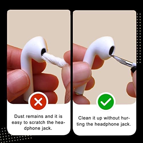 FEEIN Дръжка За почистване на слушалки Bluetooth, Почистване, слушалки и Мека Четка за премахване на Прах, Дръжка