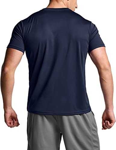 Мъжки спортни Ризи за джогинг ATHLIO 2, 3 или 5 опаковки, бързо съхнещи Спортни Ризи С Защита От Слънцето, Тениски за фитнес зала С къс ръкав