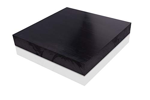 Пластмасов лист с сополимером ацеталя (8 мм) - 3/8 x 20 x 20 - Черен цвят
