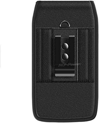 Калъф за носене с клипс за колан HJ Power [TM] LPBB2VL07 е съвместим с 5.0-5.5 (мобилен телефон)- черен