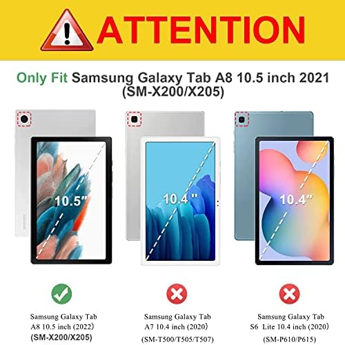 Калъф YBFJCE за Samsung Galaxy Tab A8 10.5 инча 2021/2022 (SM-X200/SM-X205/SM-X207), калъф-награда от изкуствена