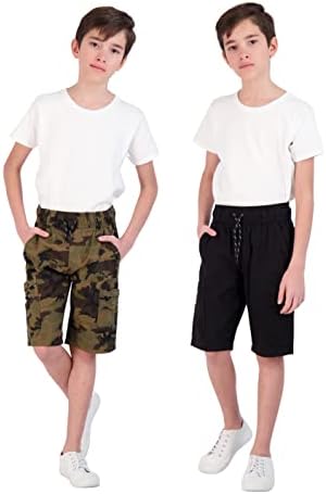 Твиловые шорти за момчета TONY HAWK с Джобове-карго, 2 Опаковки, за Кратко каране на Кънки за Деца