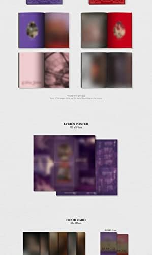 PURPLE KISS Cabin Fever 5-ти мини-албум на CD + POB + Книга + Картичка + Плакат с текста на песента на опаковката