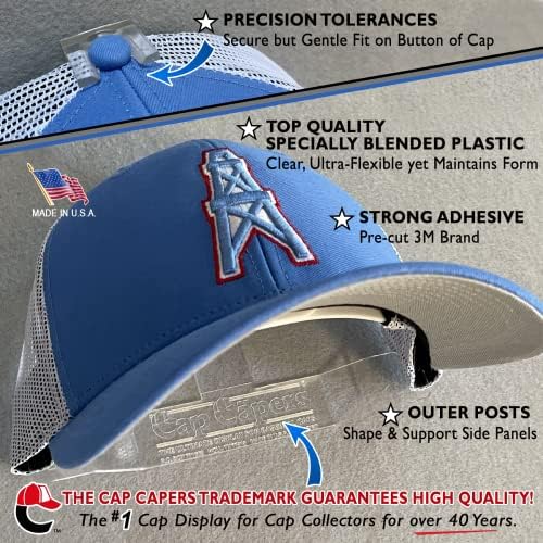 Дисплей бейзбол кепок Cap Capers®; Стенни закачалка за шапки; за Съхранение и организация бейзбол кепок; (12