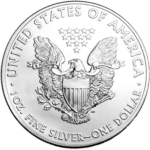 1998-1 Унция Американски Сребърен Орел в Юбилейна Держателе 25-та Юбилейна Монета Долар Монетния двор на САЩ,