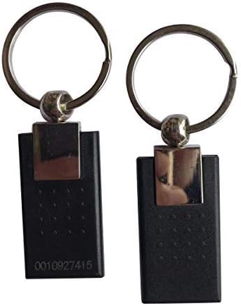 125 khz RFID ключодържател достъп черен метален (опаковка от 5 броя)