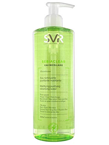 SVR Sebiaclear Мицеллярная вода 400 мл, за да се грижа за склонна към акне кожата на лицето Подарък