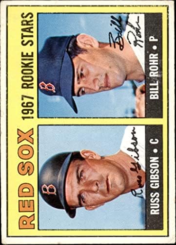 1967 Topps 547 Начинаещи Ред Сокс И Гибсън /Бил Рор Бостън Ред Сокс (бейзболна картичка) VG/EX+ Ред Сокс