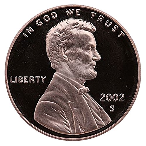 2002 S Gem Proof паметника на Линкълн Цент, Пени Proof Монетен двор на САЩ