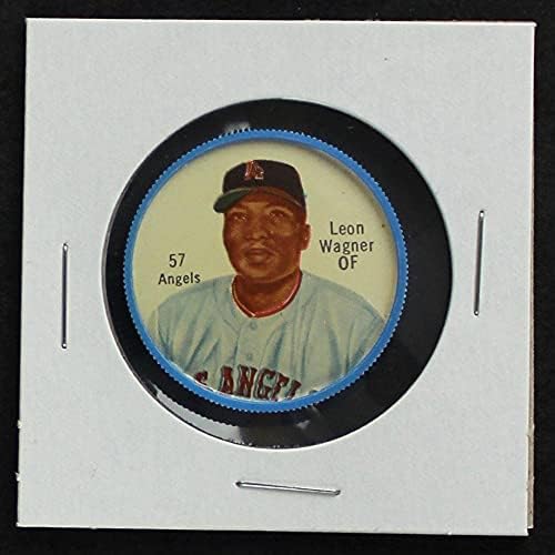 1962 Монети Salado 57 ЧЕРВЕН Леон Вагнер Лос Анджелис Энджелс (Бейзболна картичка) (Червени копчета на ризата