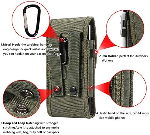 Чанта-кобур за носене на ръка, Универсална чанта за телефон, калъф-кобур, който е съвместим с iPhone 11 Pro
