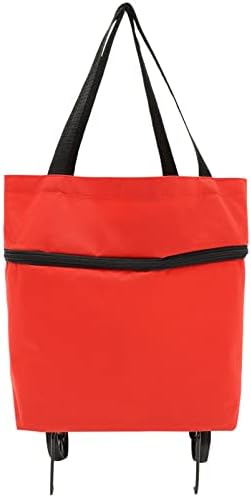 Cabilock Мрежести торби за пране в общежитието Essentials Сгъваема Чанта за количка Сгъваема Пазарска чанта