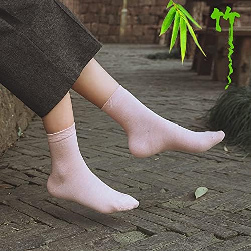 KJHD Пролетни дамски Обикновена чорапи от тънки влакна, Вертикални Плюс Кадифе Ежедневни Памучни чорапи, 8 двойки