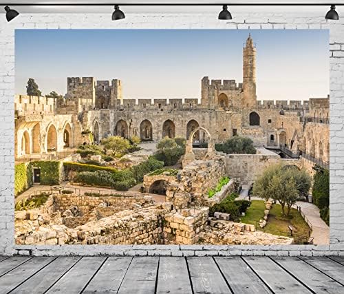 Плат BELECO 12x8 метра на Стария град на Йерусалим, на Фона на Израелската Кулата на Давид Фон Кулата на Давид