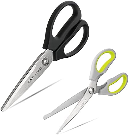Комплект универсални кухненски ножици KUNIFU 9,65-цолови ножици и 8,0-Инчови Двойни ножици