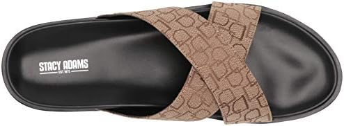 Мъжки Лоферы-сандали СТЕЙСИ АДАМС Montel с перекрещивающимся каишка, Тъмно сиво Мулти, 7 щатски долара