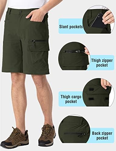 Rdruko Мъжки къси Панталони-карго за Голф бързо съхнещи Леки Работни Панталони за Туризъм на Открито с 5 Джоба