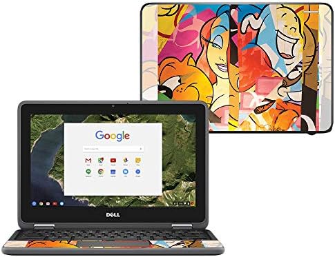 Корица MightySkins е Съвместима с Dell Chromebook 11 3180 - Мультяшные усмивки | Защитно, здрава и уникална