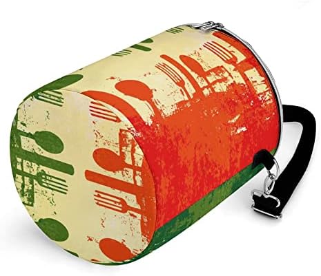 Италиански Флаг Изолирано Чанта за Преносим Хладилник За Лед Наплечная Чанта с Цип Около Кофи за Пазаруване