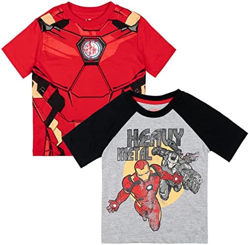 Marvel Отмъстителите Спайдърмен Черна Пантера Железния Човек, Хълк, Капитан Америка 2 Опаковки Графични Тениски
